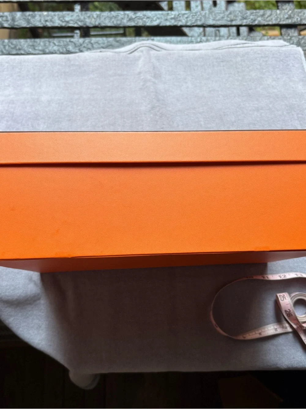 Hermes Iconic Orange with Brown Edge Luxury Gift and Storage Box